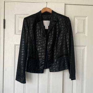 Voter Nom Jacket/Blazer Size 3/P Black Reptile Matching Pants listed also